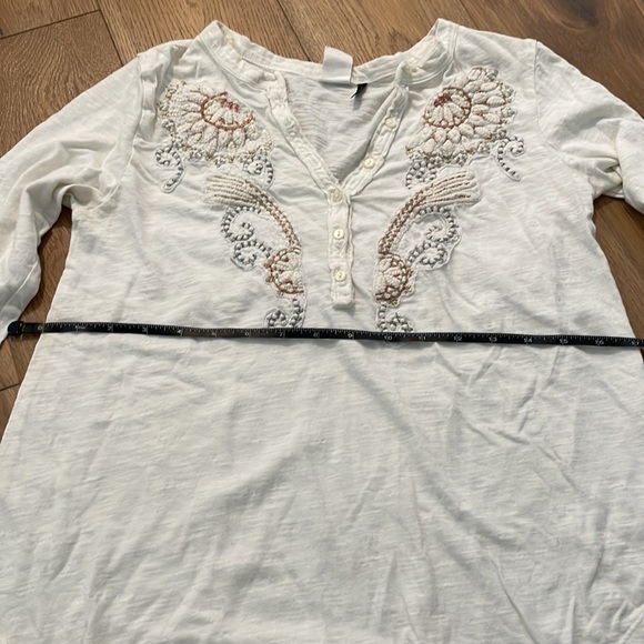 Akemi + kim anthropologie peasant 3/4 top - Picture 5 of 8